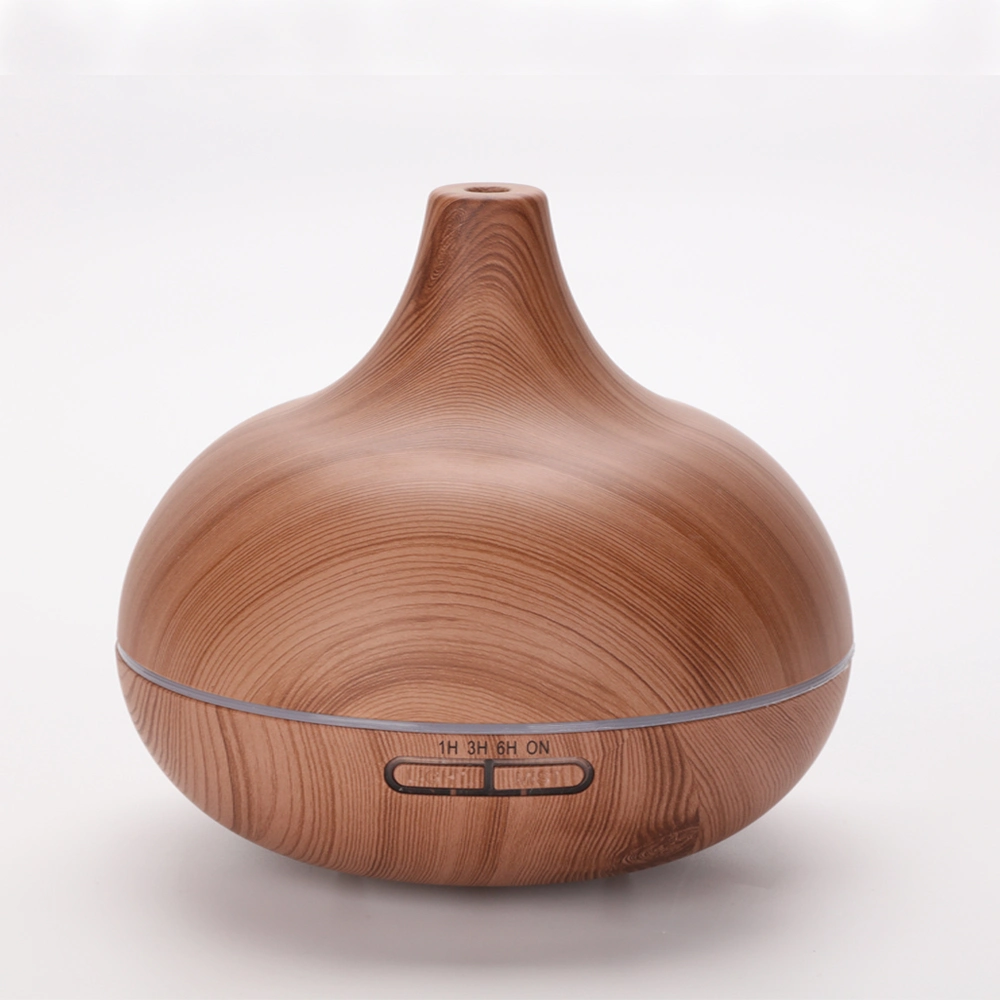 Amazon Best Sale USB OEM Big Capacity 5V/24V Wooden Grain Nature Ultrasonic Air Cool Mist Essential Oil Aroma Diffuser with Timing