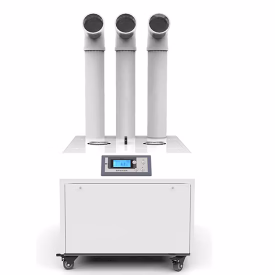 Umidificatore a nebbia fredda ultrasonica portatile industriale silenzioso da 18 litri all'ora per serra di funghi